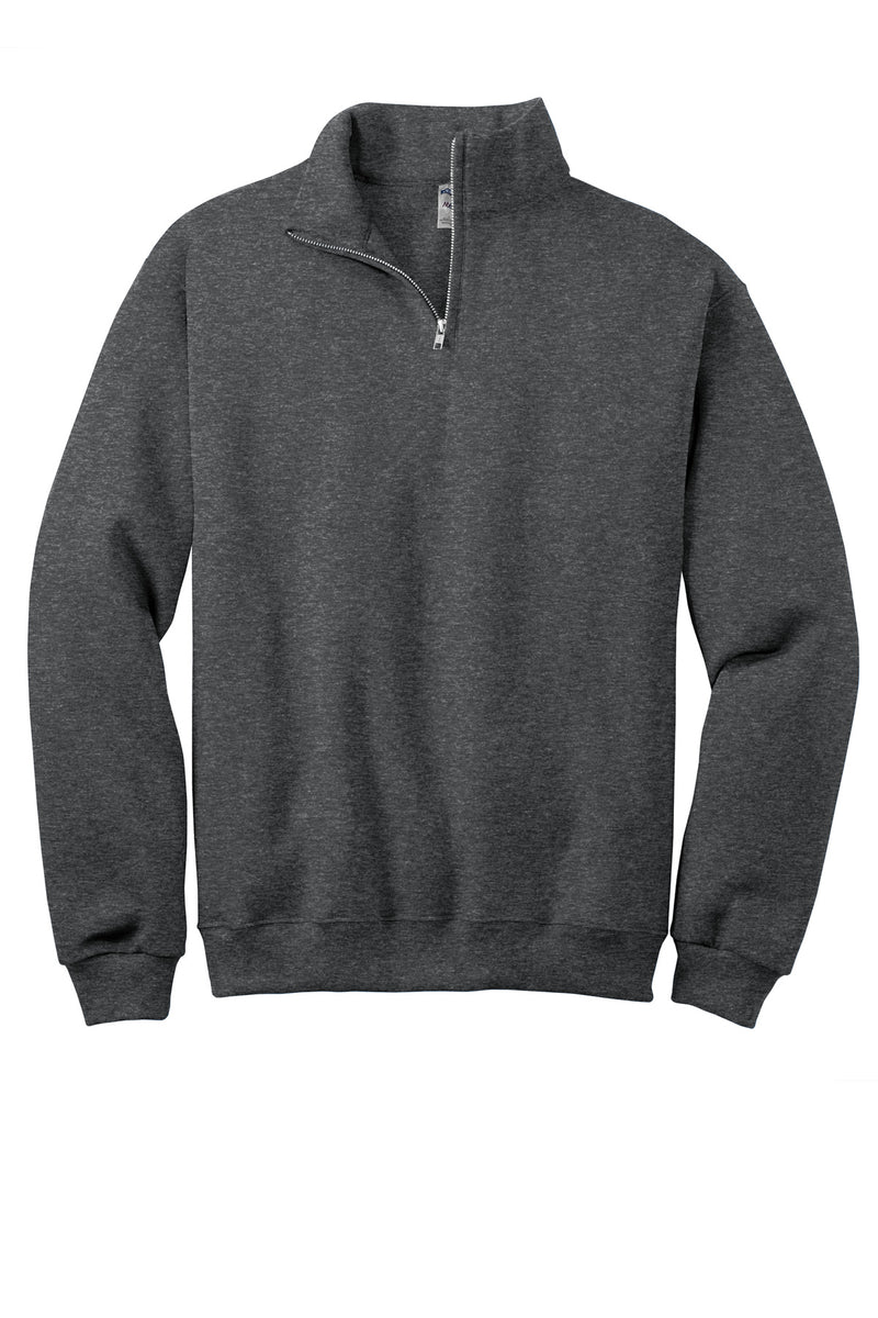 Jerzees - NuBlend 1/4-Zip Cadet Collar Sweatshirt - Black Heather