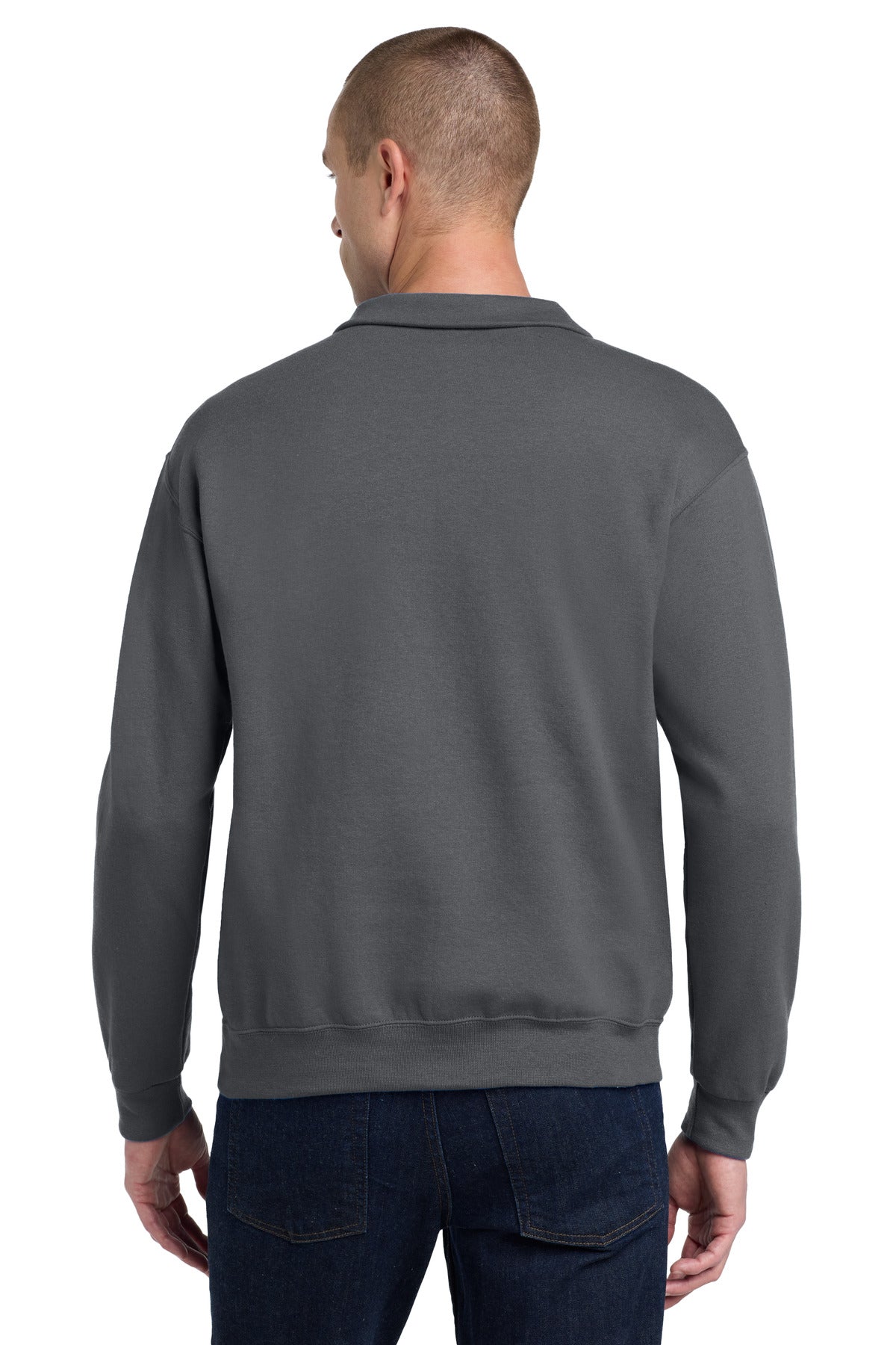 Jerzees - NuBlend 1/4-Zip Cadet Collar Sweatshirt - Charcoal Grey