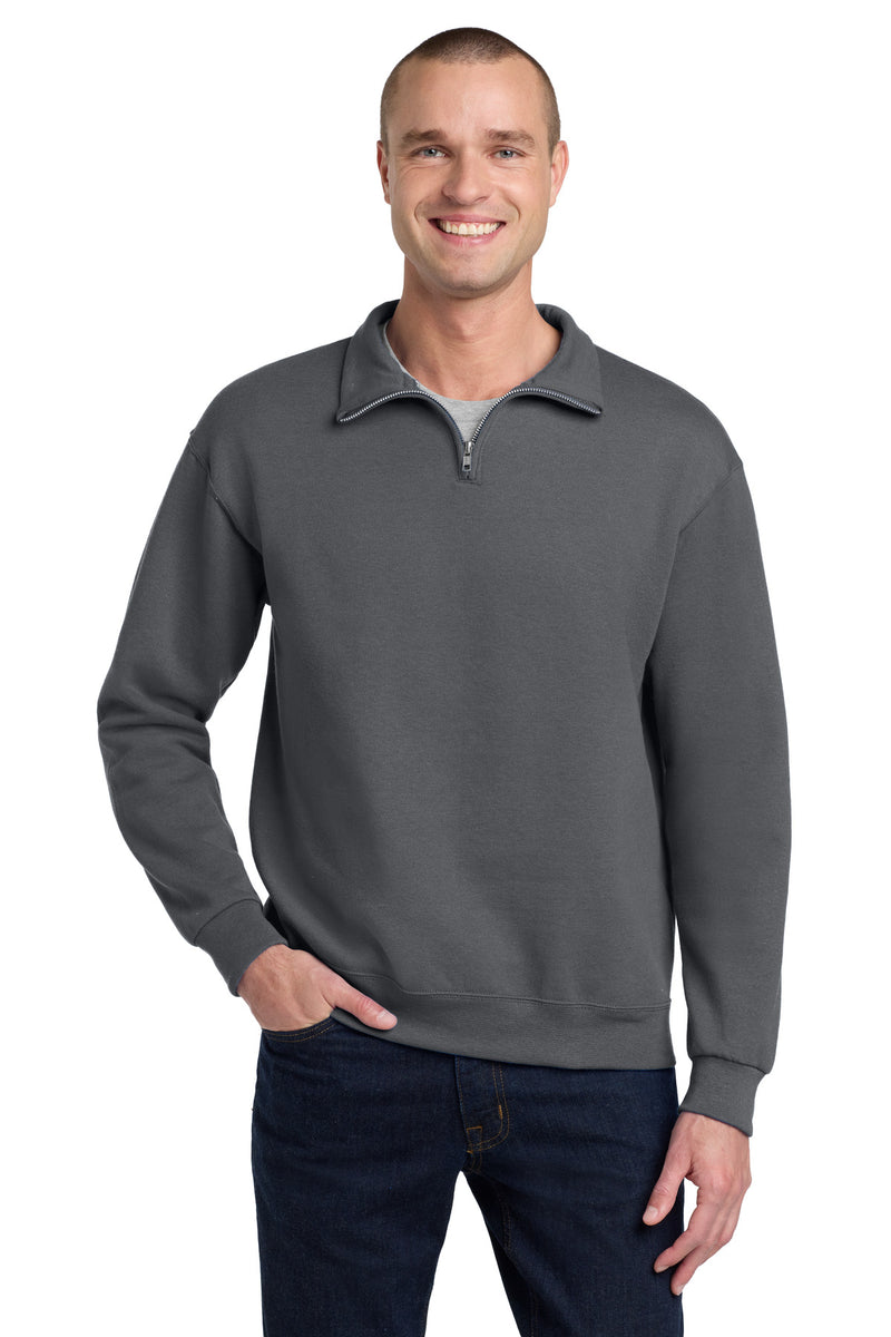 Jerzees - NuBlend 1/4-Zip Cadet Collar Sweatshirt - Charcoal Grey