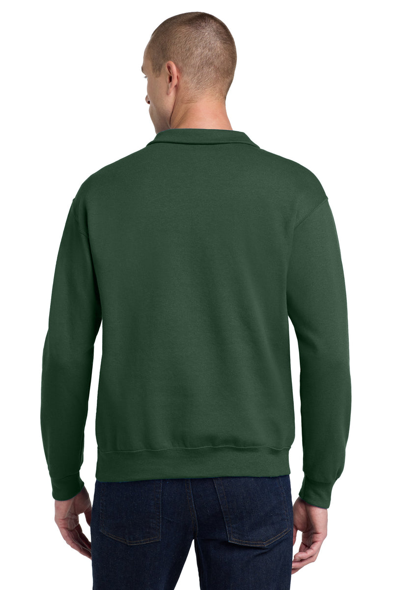 Jerzees - NuBlend 1/4-Zip Cadet Collar Sweatshirt - Forest Green