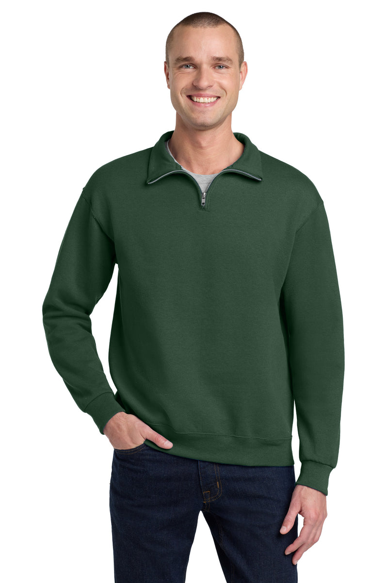 Jerzees - NuBlend 1/4-Zip Cadet Collar Sweatshirt - Forest Green
