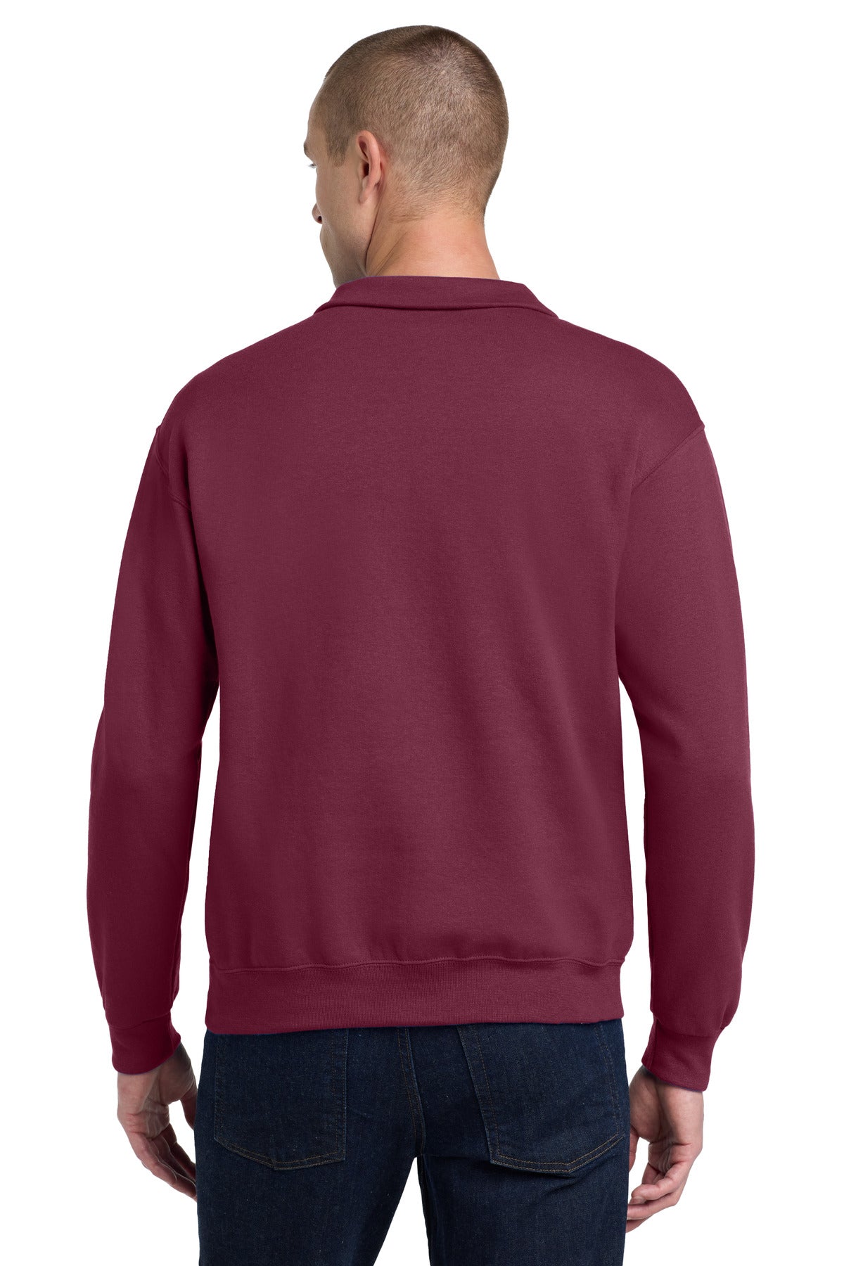 Jerzees - NuBlend 1/4-Zip Cadet Collar Sweatshirt - Maroon