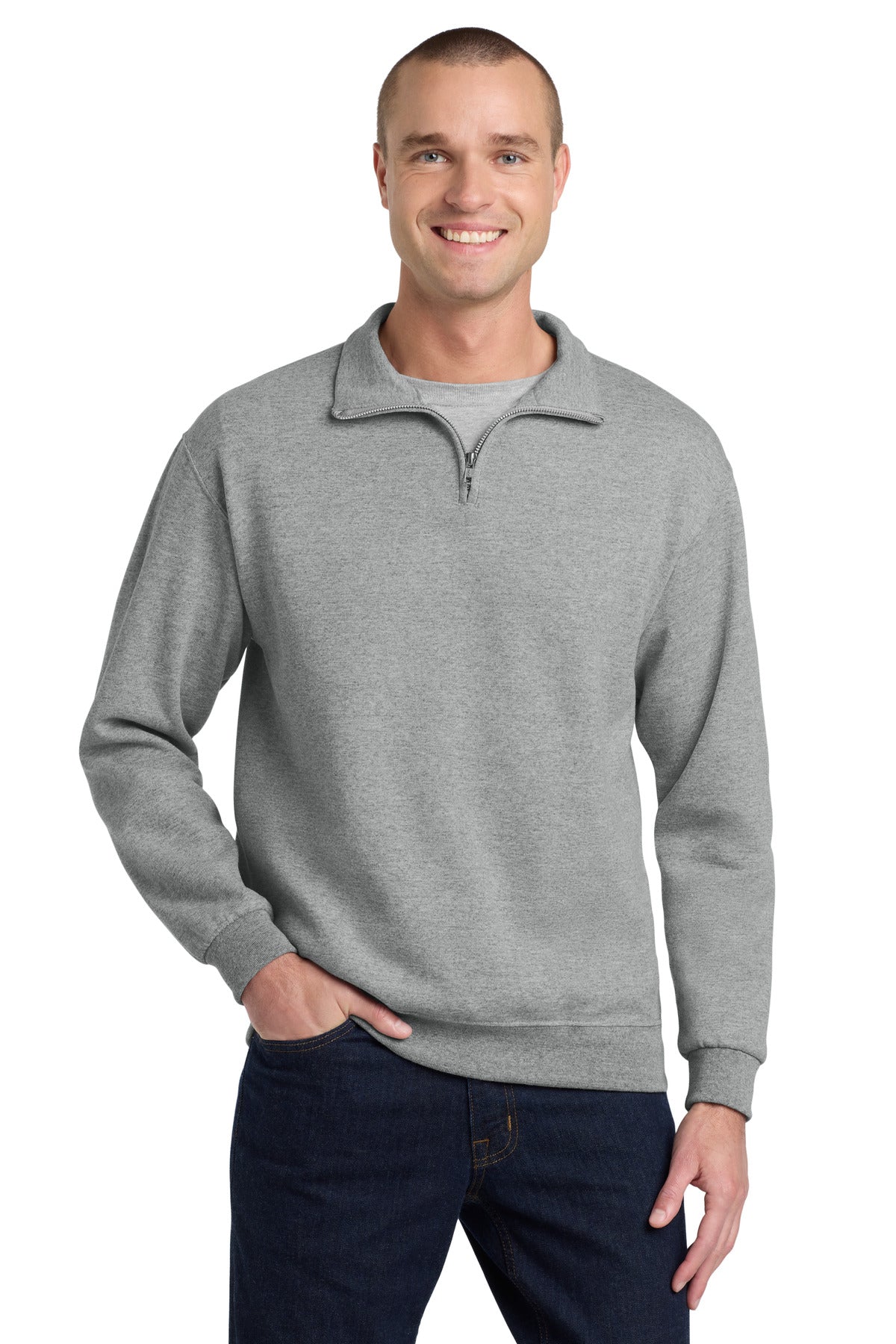 Jerzees - NuBlend 1/4-Zip Cadet Collar Sweatshirt - Oxford