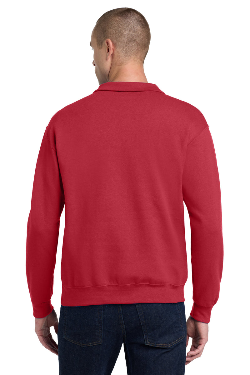 Jerzees - NuBlend 1/4-Zip Cadet Collar Sweatshirt - True Red