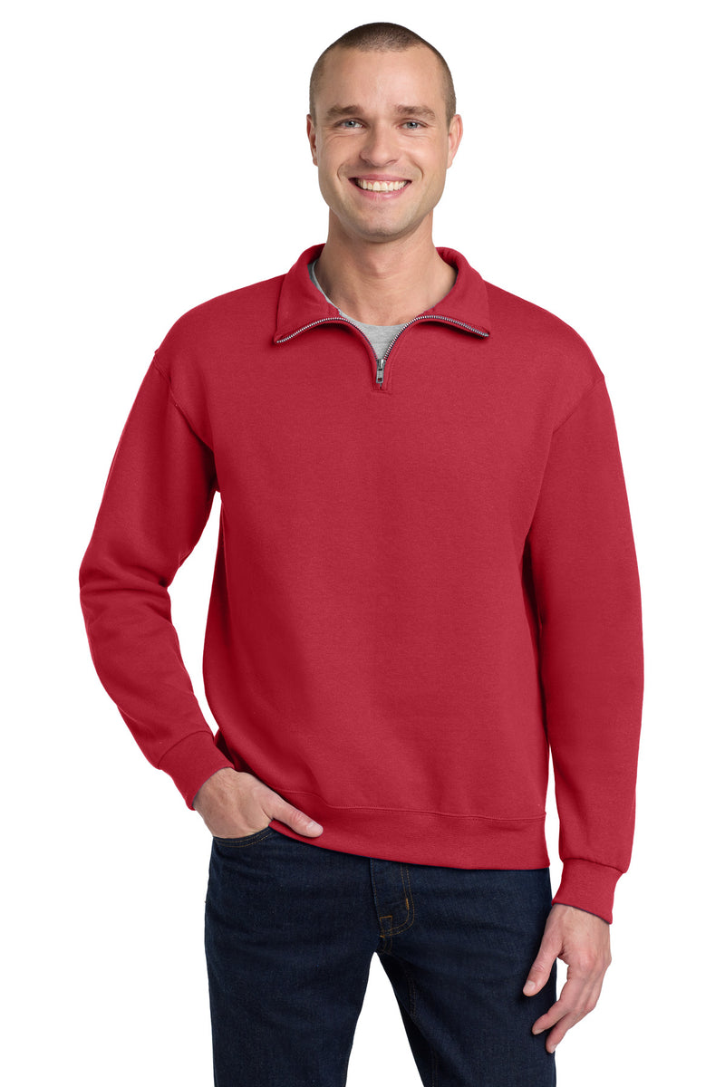 Jerzees - NuBlend 1/4-Zip Cadet Collar Sweatshirt - True Red