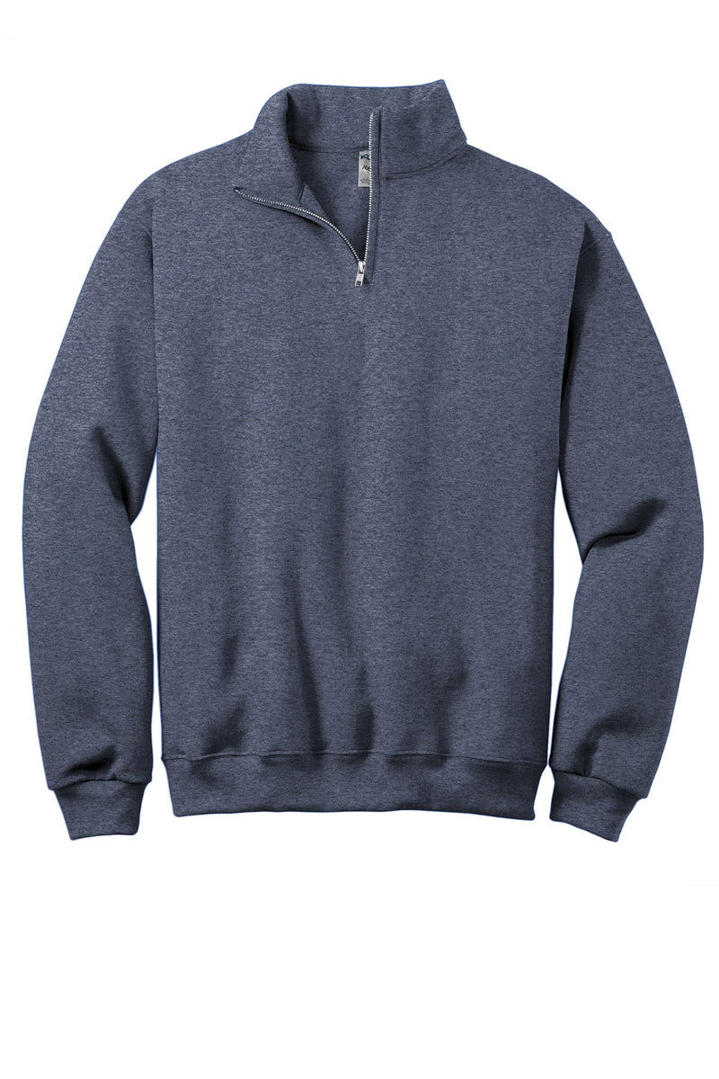 Jerzees - NuBlend 1/4-Zip Cadet Collar Sweatshirt - Vintage Heather Navy