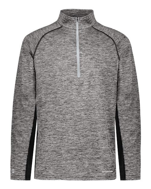 Men's Electrify CoolCore® Quarter-Zip Pullover - Black Heather