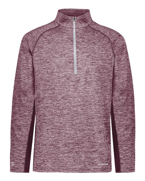 Men's Electrify CoolCore® Quarter-Zip Pullover - Maroon Heather