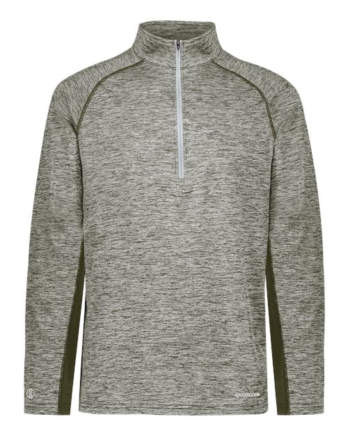 Men's Electrify CoolCore® Quarter-Zip Pullover - Olive Heather