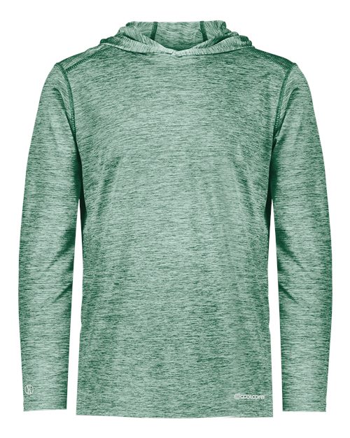 Men's Electrify CoolCore® Hooded Sweatshirt - Dark Green Heather