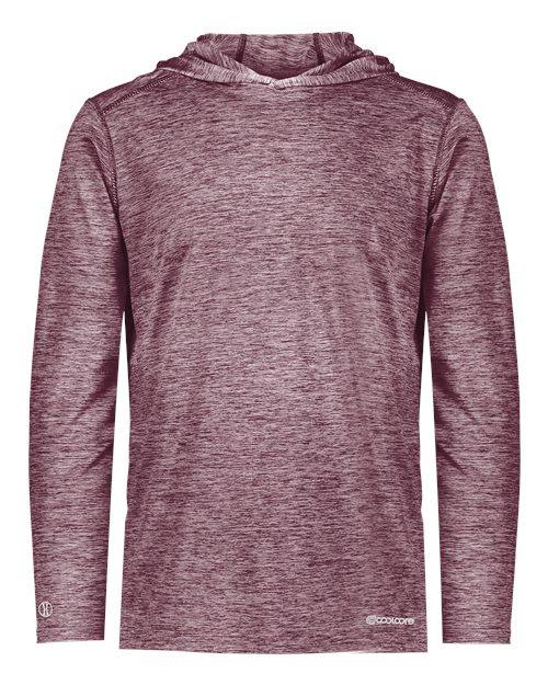 Men's Electrify CoolCore® Hooded Sweatshirt - Maroon Heather