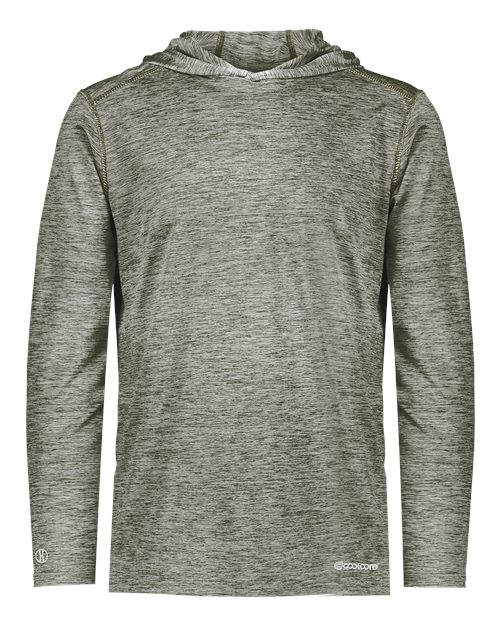 Men's Electrify CoolCore® Hooded Sweatshirt - Olive Heather