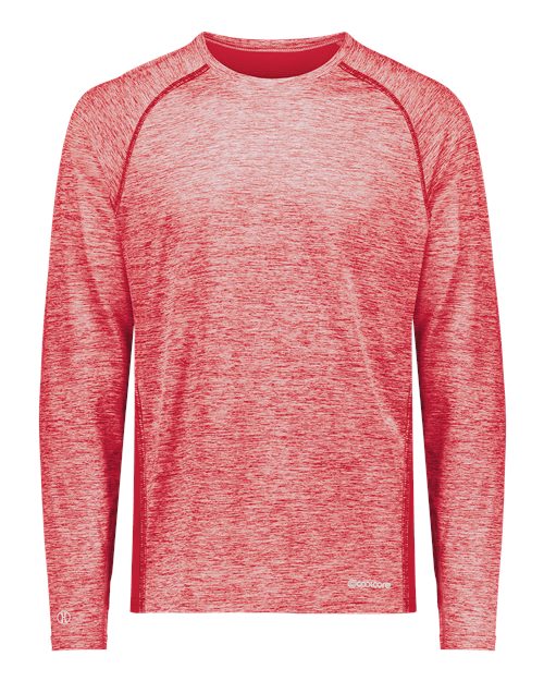 Youth Electrify CoolCore® Long Sleeve T-Shirt - Scarlet Heather