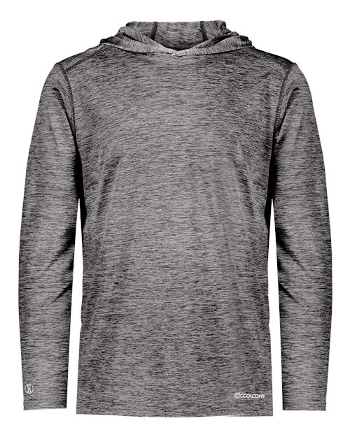 Youth Electrify CoolCore® Hooded Sweatshirt - Black Heather