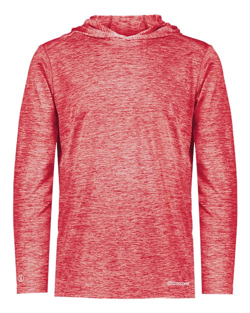 Youth Electrify CoolCore® Hooded Sweatshirt - Scarlet Heather