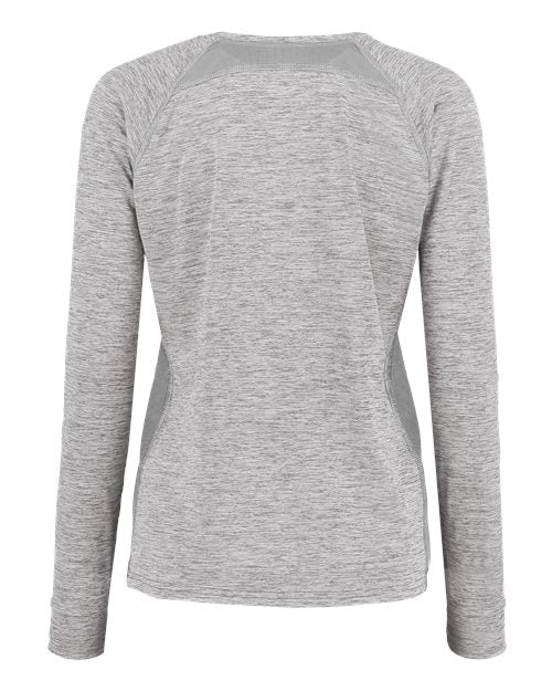 Women's Electrify CoolCore® Long Sleeve V-Neck T-Shirt - Athletic Grey Heather