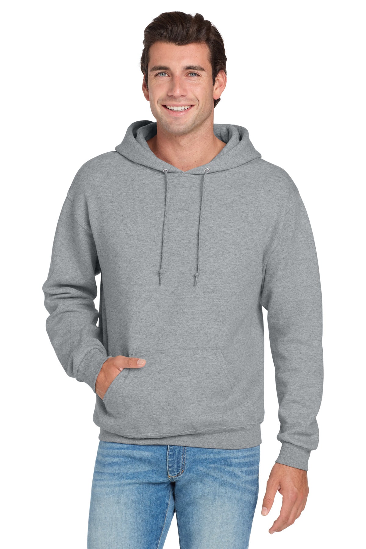 Jerzees NuBlend Pullover Hooded Sweatshirt - Athletic Heather
