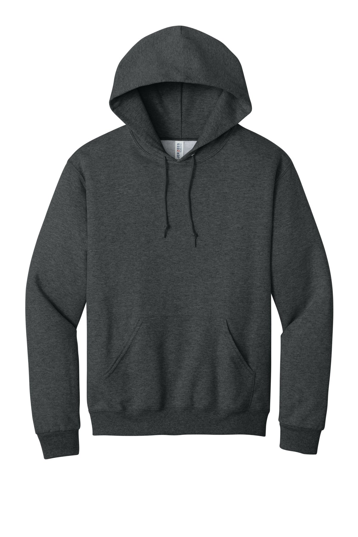 Jerzees NuBlend Pullover Hooded Sweatshirt - Black Heather