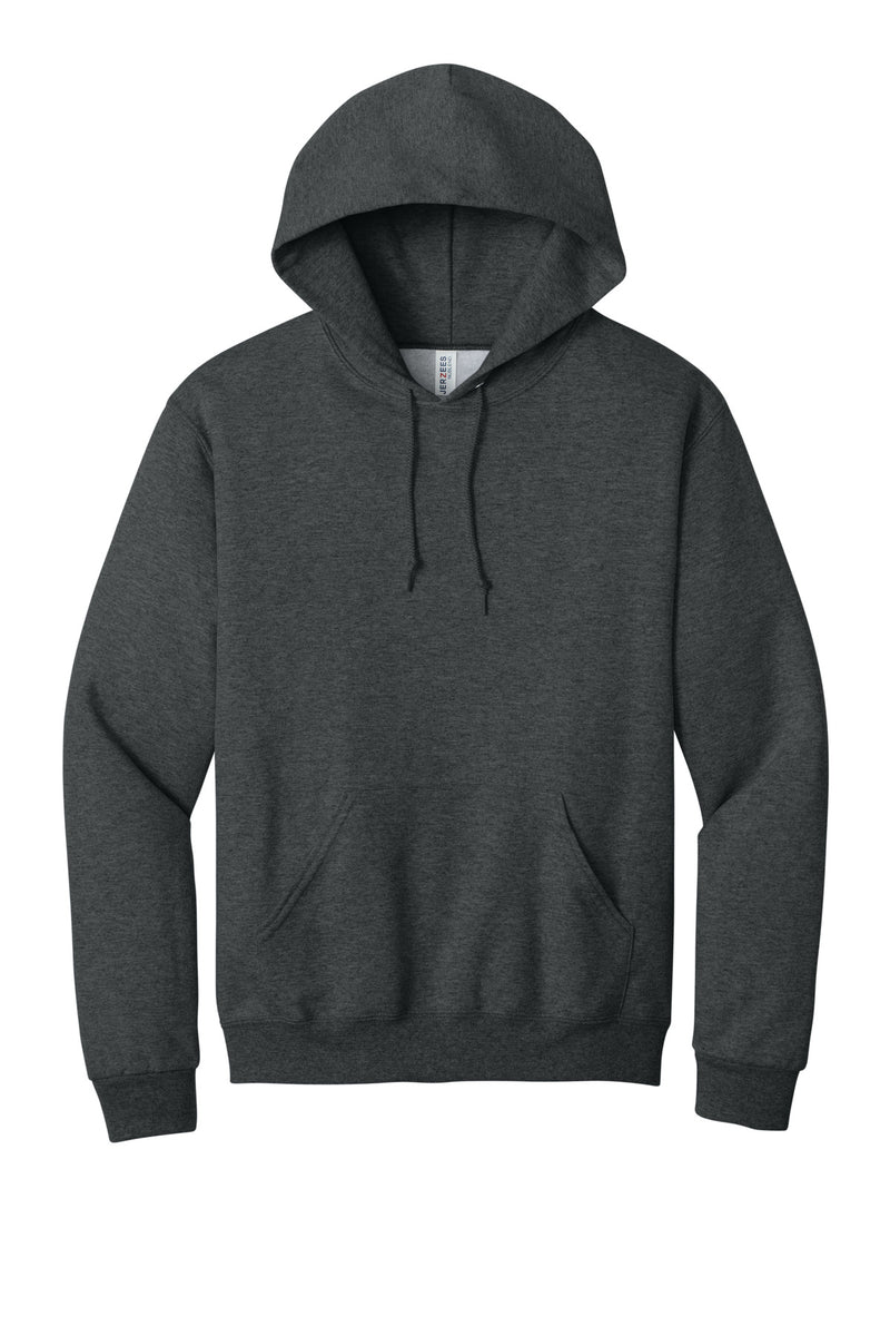 Jerzees NuBlend Pullover Hooded Sweatshirt - Black Heather