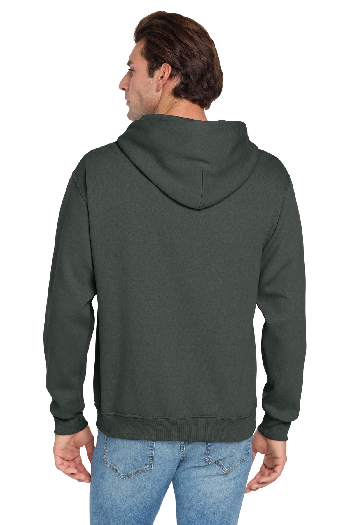 Jerzees NuBlend Pullover Hooded Sweatshirt - Charcoal Grey