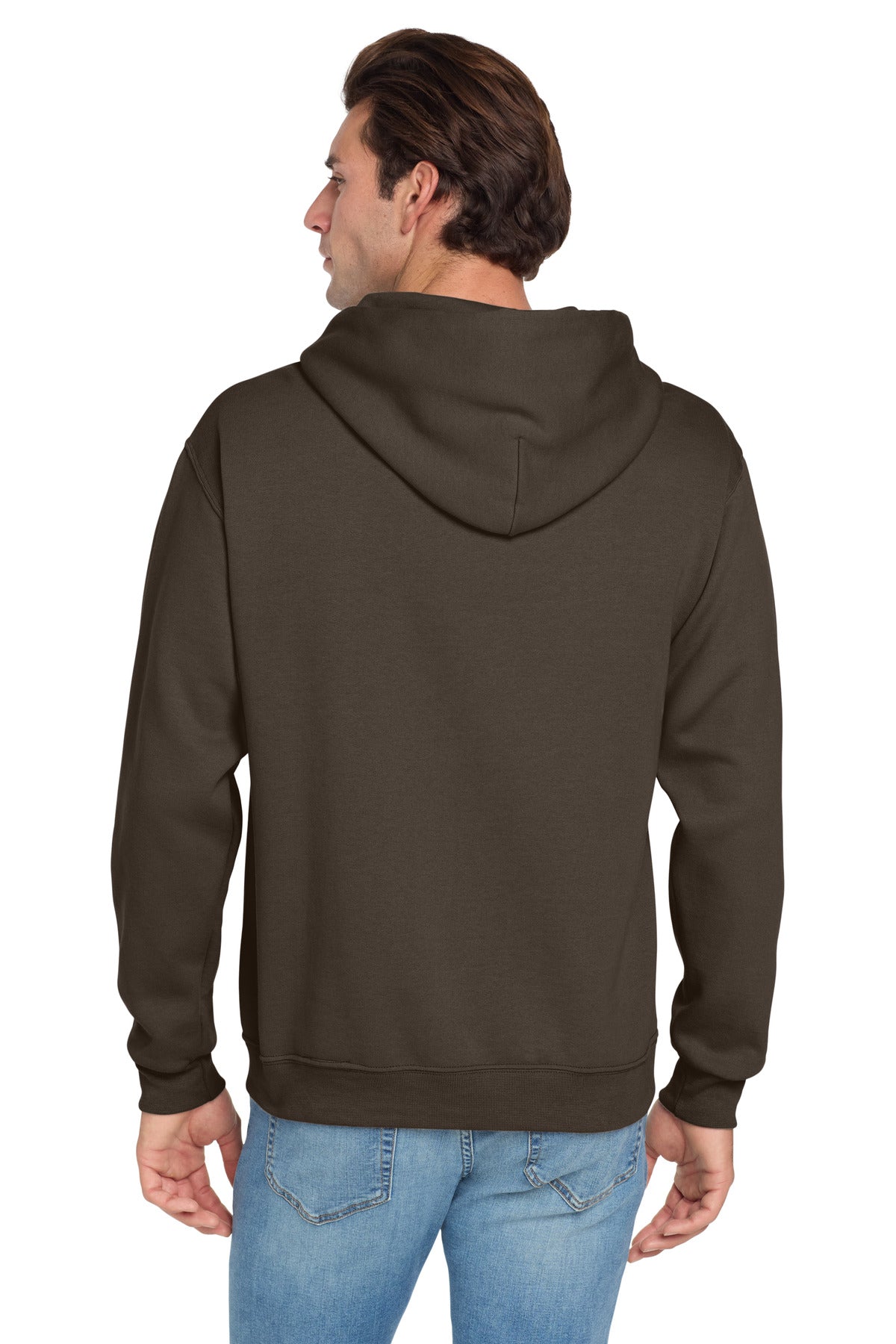 Jerzees NuBlend Pullover Hooded Sweatshirt - Chocolate
