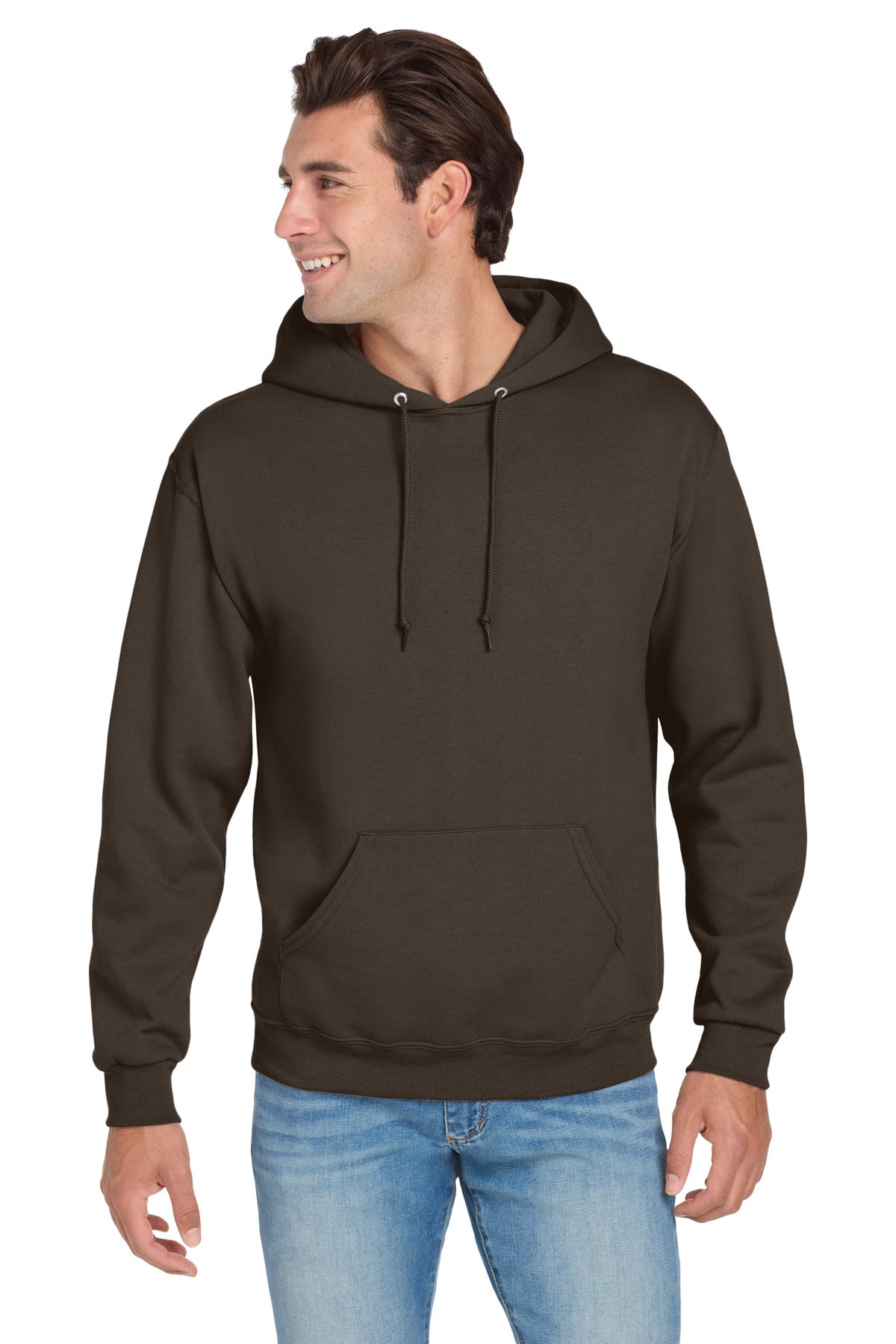 Jerzees NuBlend Pullover Hooded Sweatshirt - Chocolate