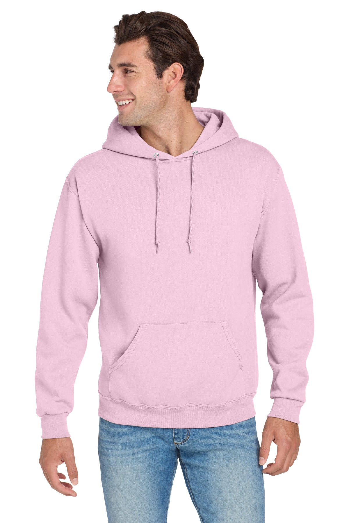 Jerzees NuBlend Pullover Hooded Sweatshirt - Classic Pink