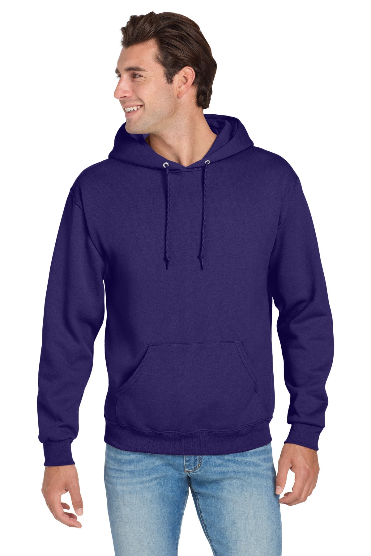 Jerzees NuBlend Pullover Hooded Sweatshirt - Deep Purple
