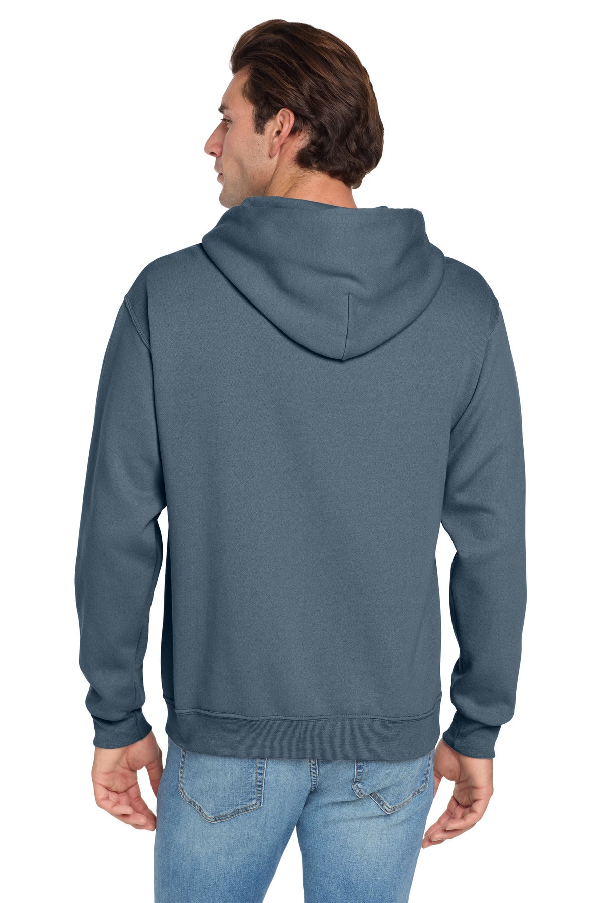 Jerzees NuBlend Pullover Hooded Sweatshirt - Denim