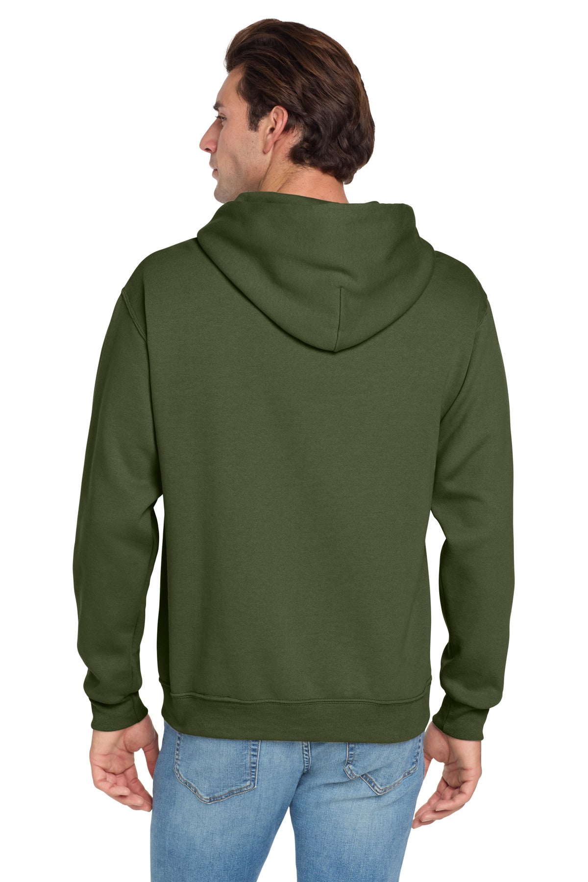 Jerzees NuBlend Pullover Hooded Sweatshirt - Military Green