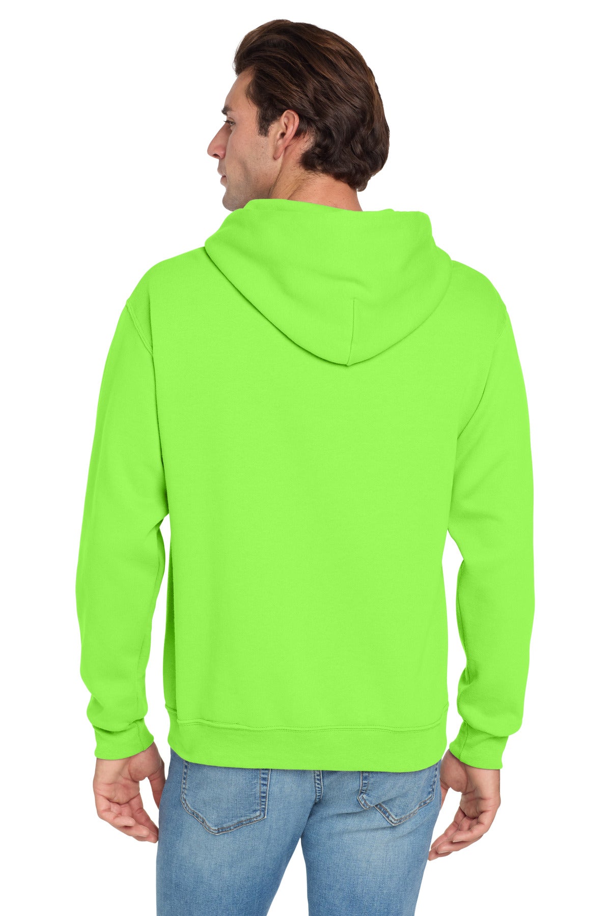 Jerzees NuBlend Pullover Hooded Sweatshirt - Neon Green