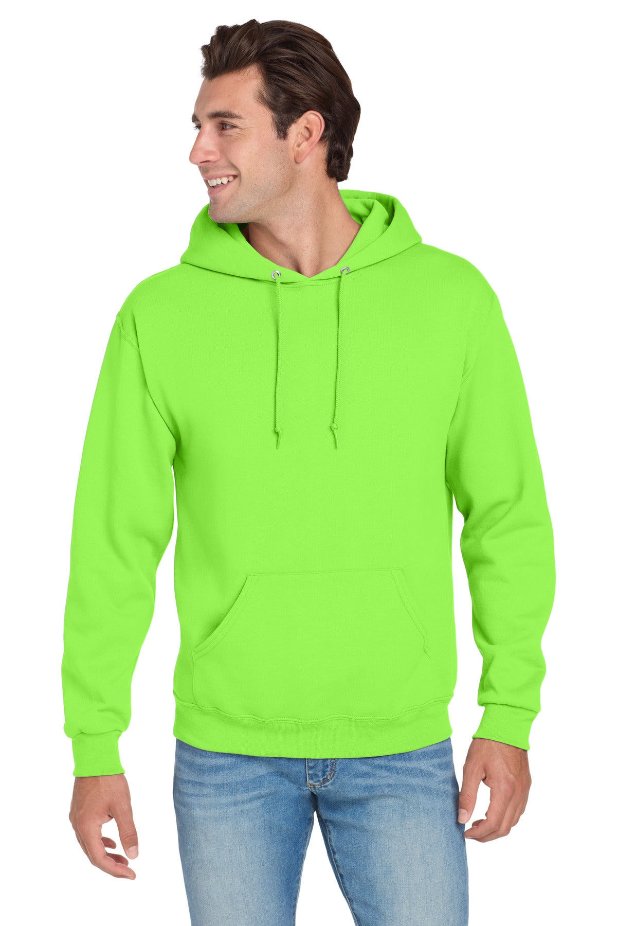 Jerzees NuBlend Pullover Hooded Sweatshirt - Neon Green