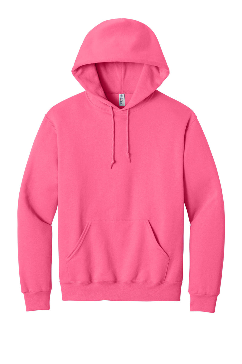 Jerzees NuBlend Pullover Hooded Sweatshirt - Neon Pink