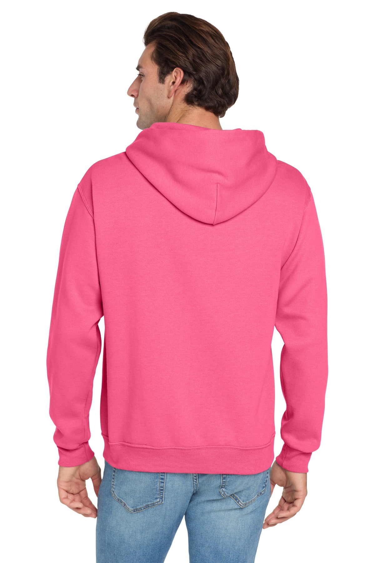 Jerzees NuBlend Pullover Hooded Sweatshirt - Neon Pink