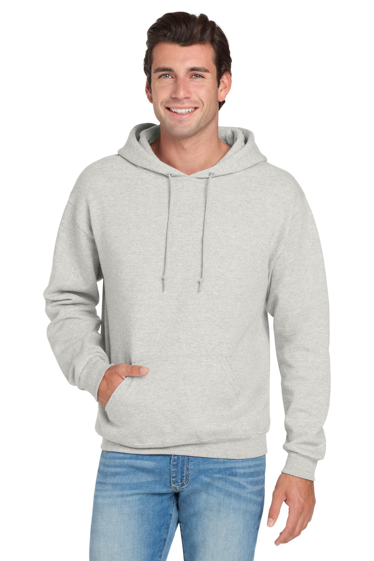 Jerzees NuBlend Pullover Hooded Sweatshirt - Oatmeal Heather