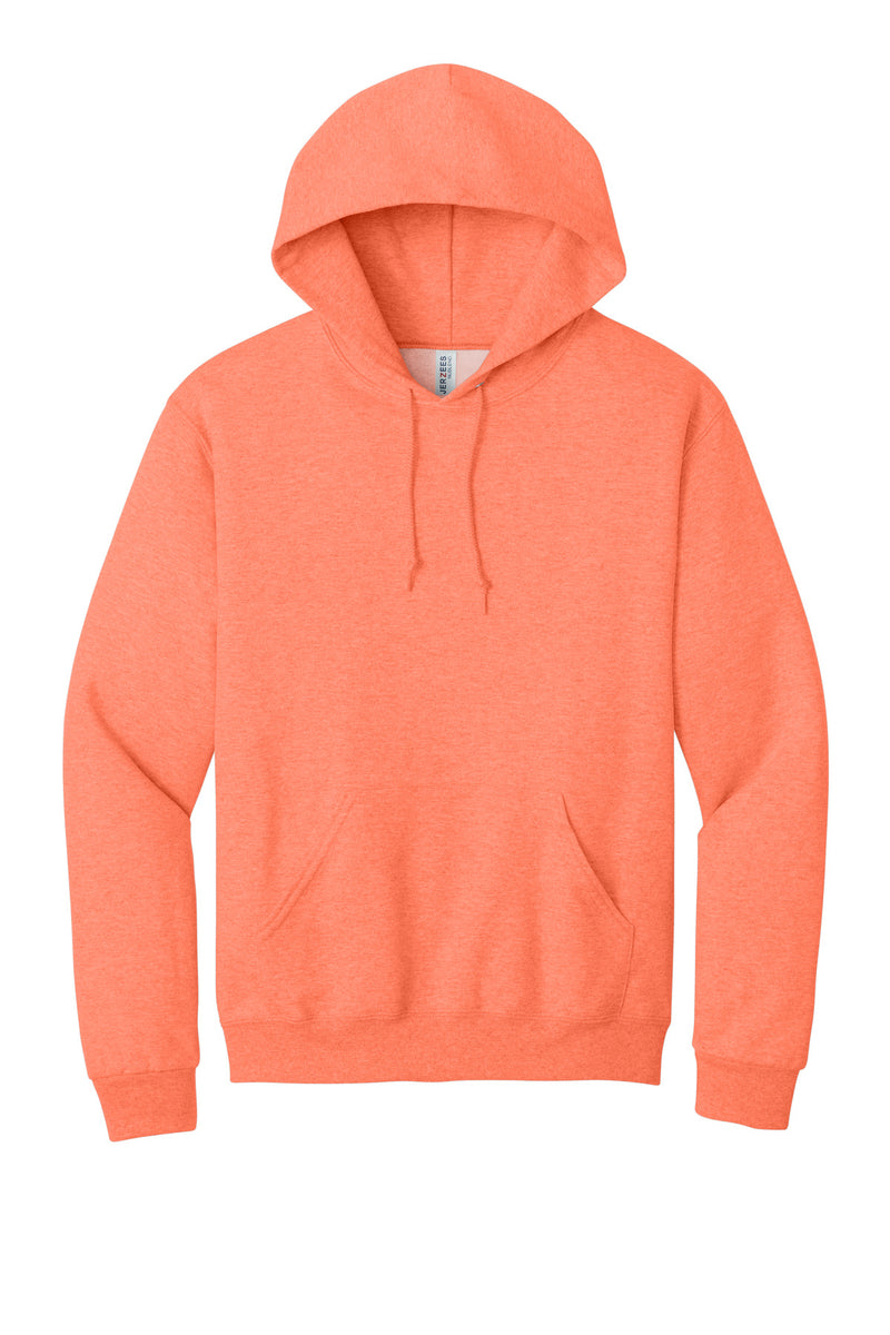 Jerzees NuBlend Pullover Hooded Sweatshirt - Retro Heather Coral