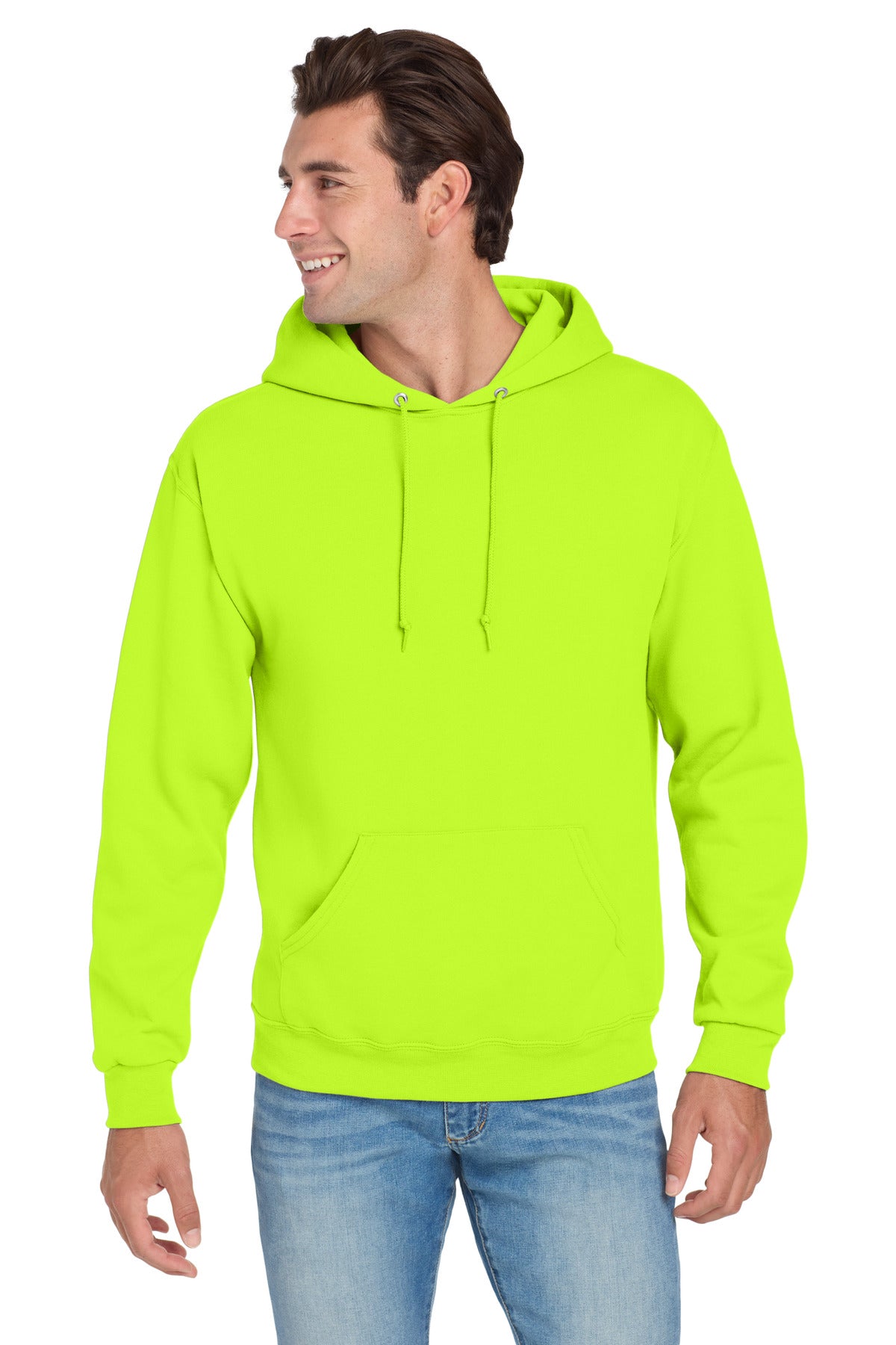Jerzees NuBlend Pullover Hooded Sweatshirt - Safety Green