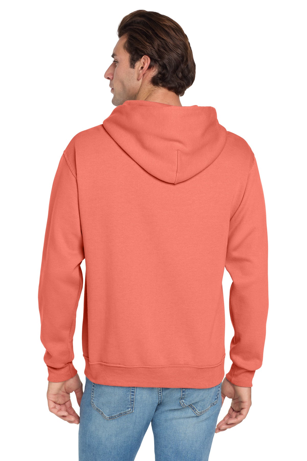 Jerzees NuBlend Pullover Hooded Sweatshirt - Sunset Coral