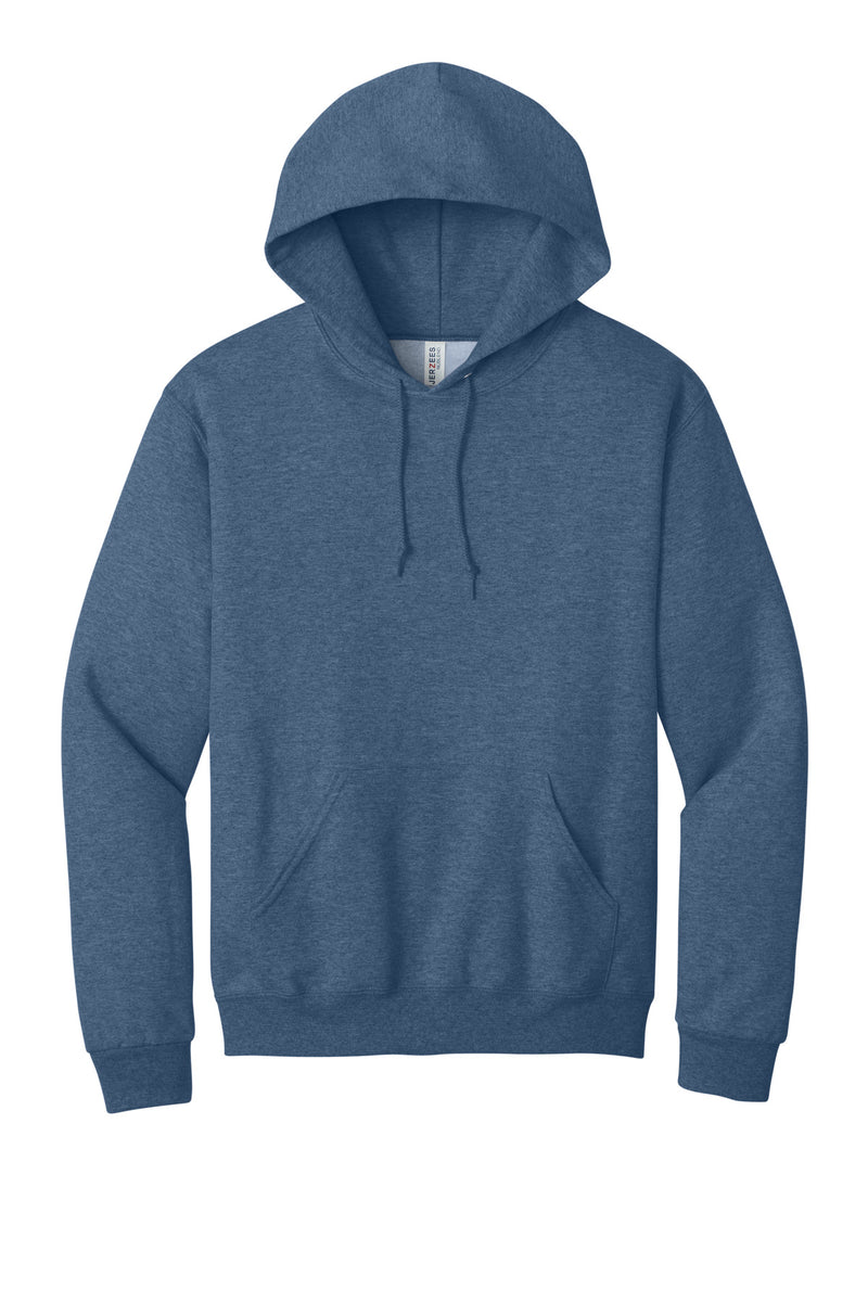 Jerzees NuBlend Pullover Hooded Sweatshirt - Vintage Heather Blue
