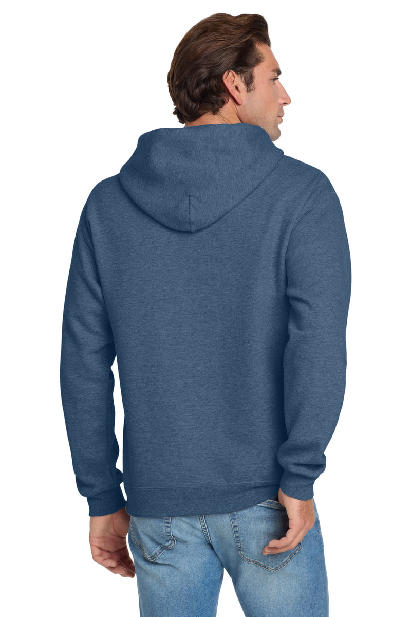 Jerzees NuBlend Pullover Hooded Sweatshirt - Vintage Heather Blue