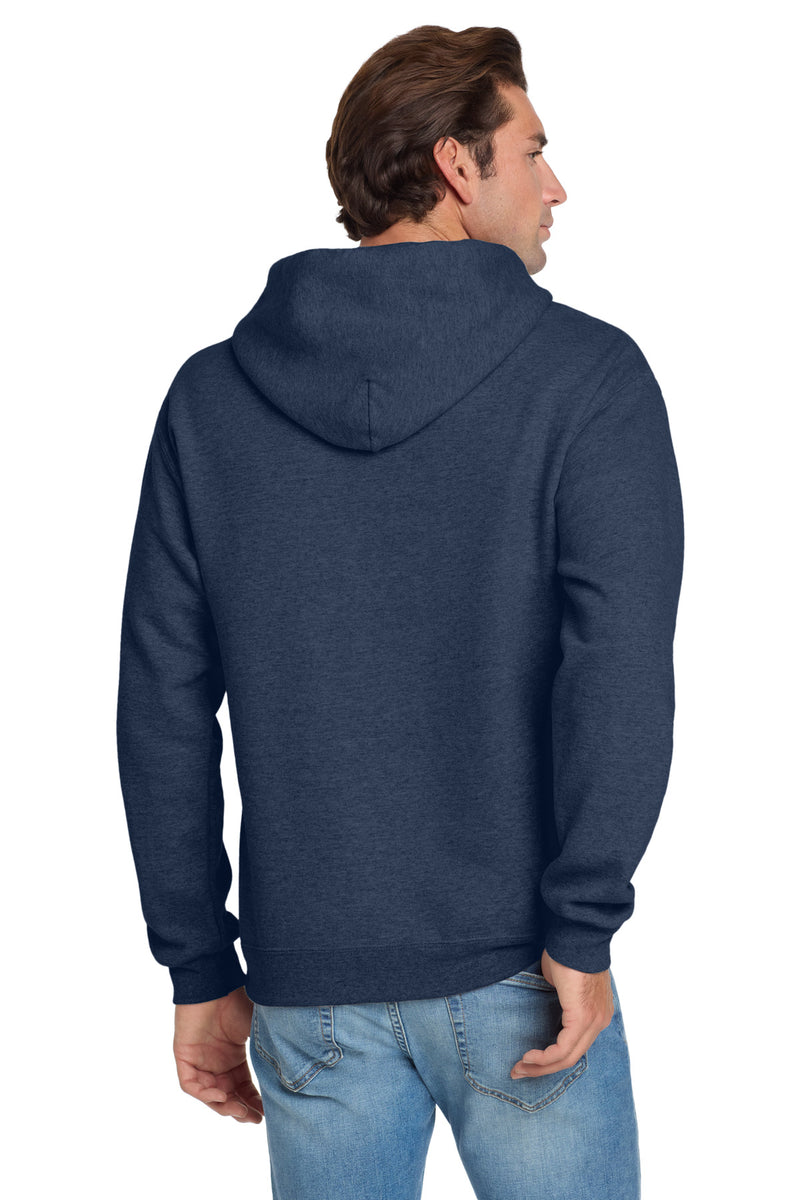 Jerzees NuBlend Pullover Hooded Sweatshirt - Vintage Heather Navy