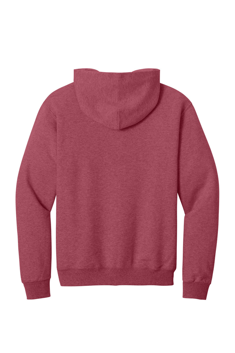 Jerzees NuBlend Pullover Hooded Sweatshirt - Vintage Heather Red
