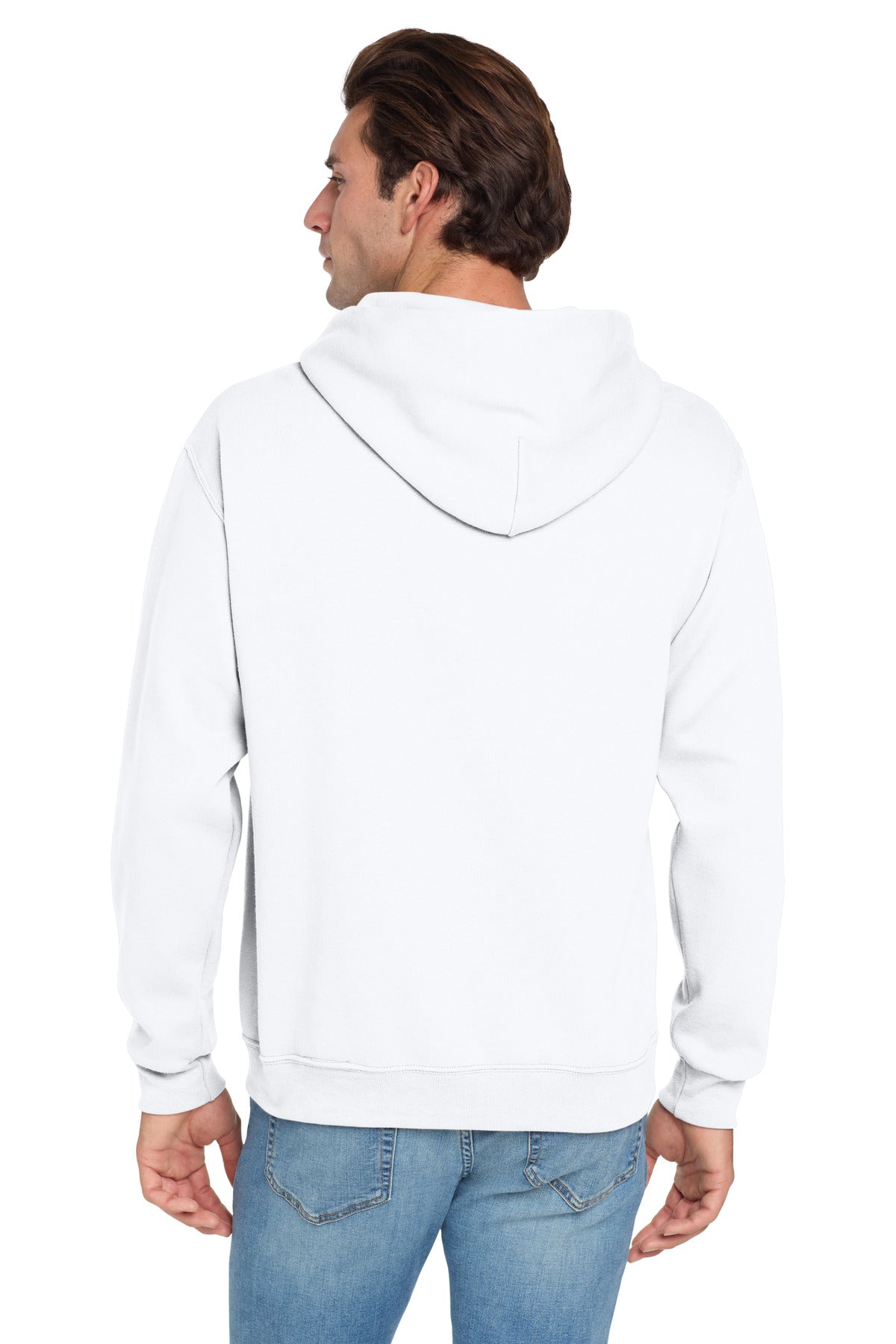 Jerzees NuBlend Pullover Hooded Sweatshirt - White