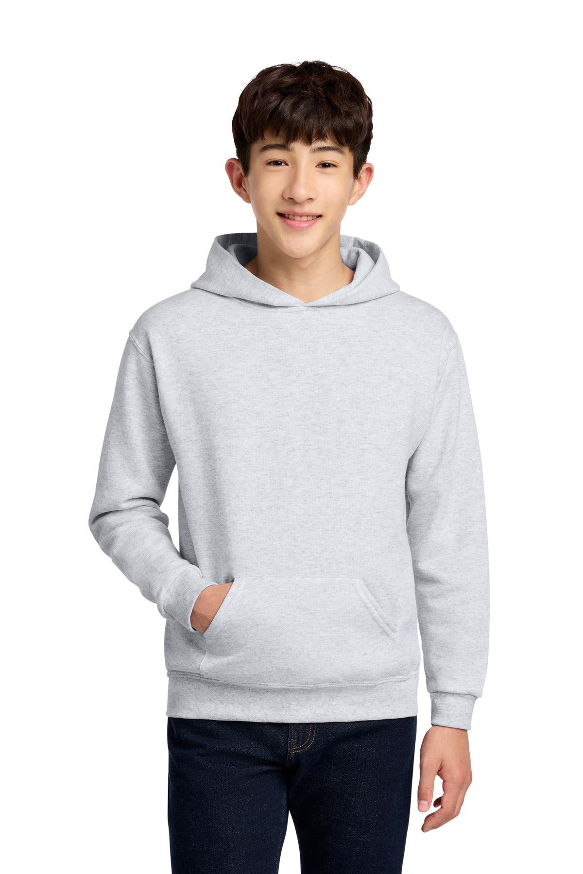 Jerzees - Youth NuBlend Pullover Hooded Sweatshirt - Ash