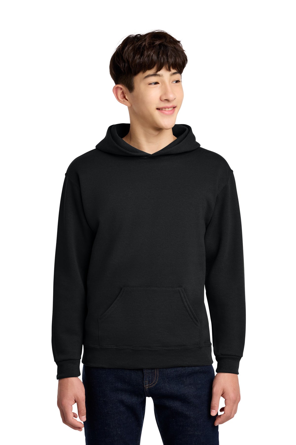 Jerzees - Youth NuBlend Pullover Hooded Sweatshirt - Black