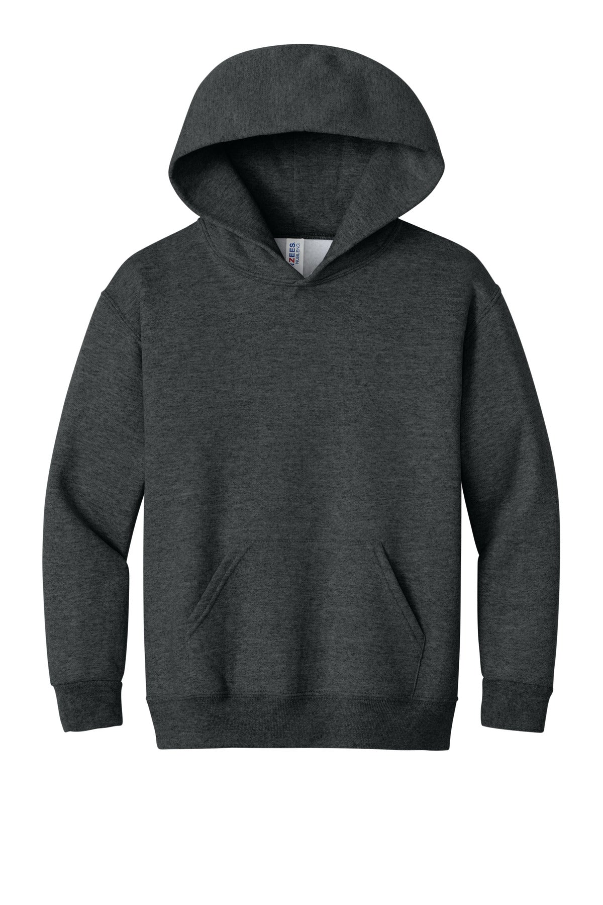 Jerzees - Youth NuBlend Pullover Hooded Sweatshirt - Black Heather