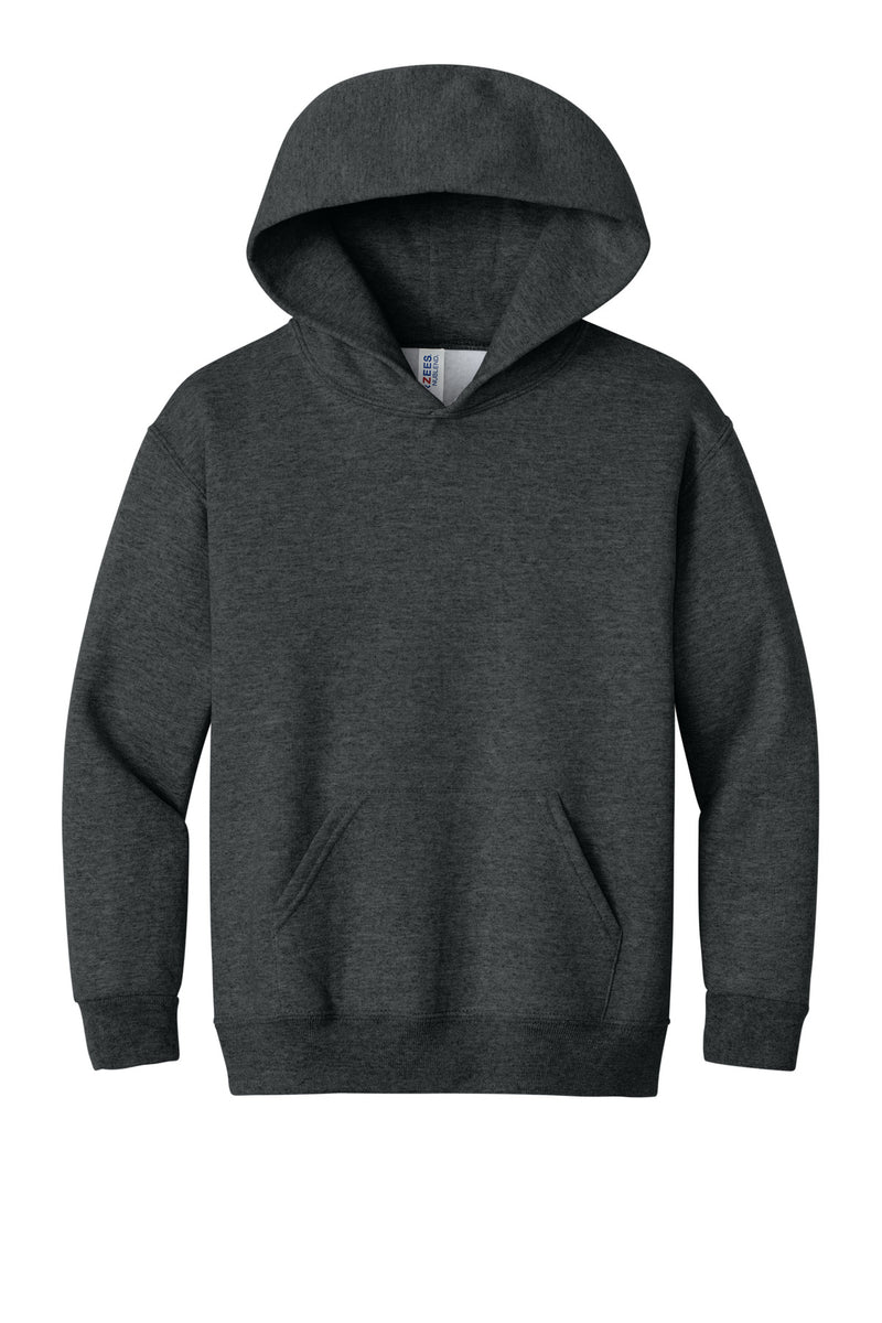 Jerzees - Youth NuBlend Pullover Hooded Sweatshirt - Black Heather