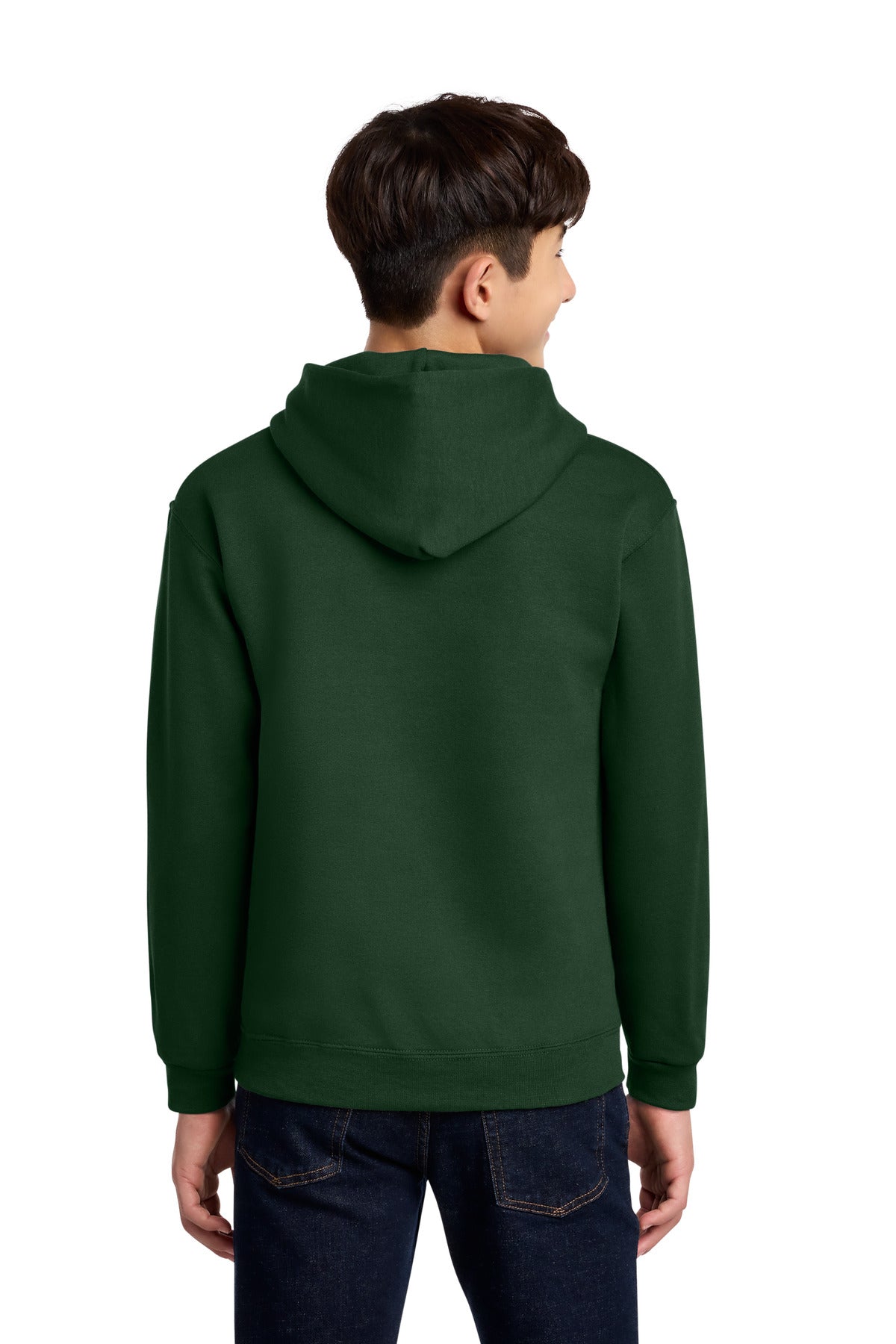 Jerzees - Youth NuBlend Pullover Hooded Sweatshirt - Forest Green
