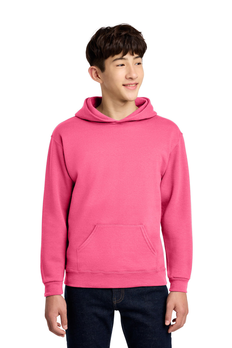 Jerzees - Youth NuBlend Pullover Hooded Sweatshirt - Neon Pink