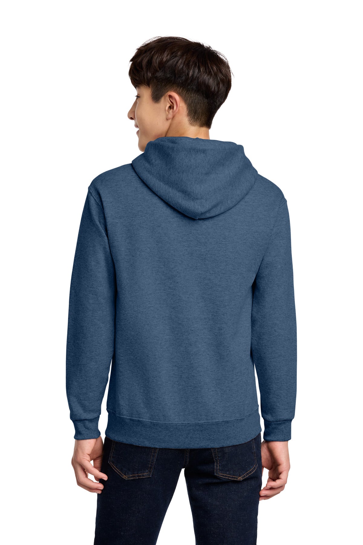 Jerzees - Youth NuBlend Pullover Hooded Sweatshirt - Vintage Heather Blue